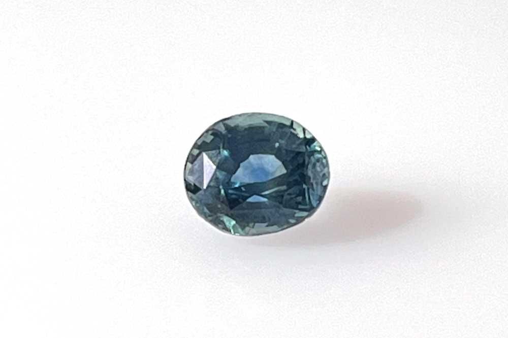 Loose Sapphire Gemstone 1.7ct Teal Oval GIA (1 of 1)