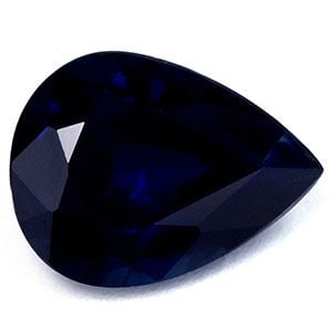 Loose Sapphire Gemstone Pear 2.49ct Blue SI: Loose Sapphire Gemstone Pear 2.49ct Blue SI This silver TIFFANY&Co. open heart mini necklace measures 15.7 inches, is made in the United States, and features no main stone. Item Specifics: Type: