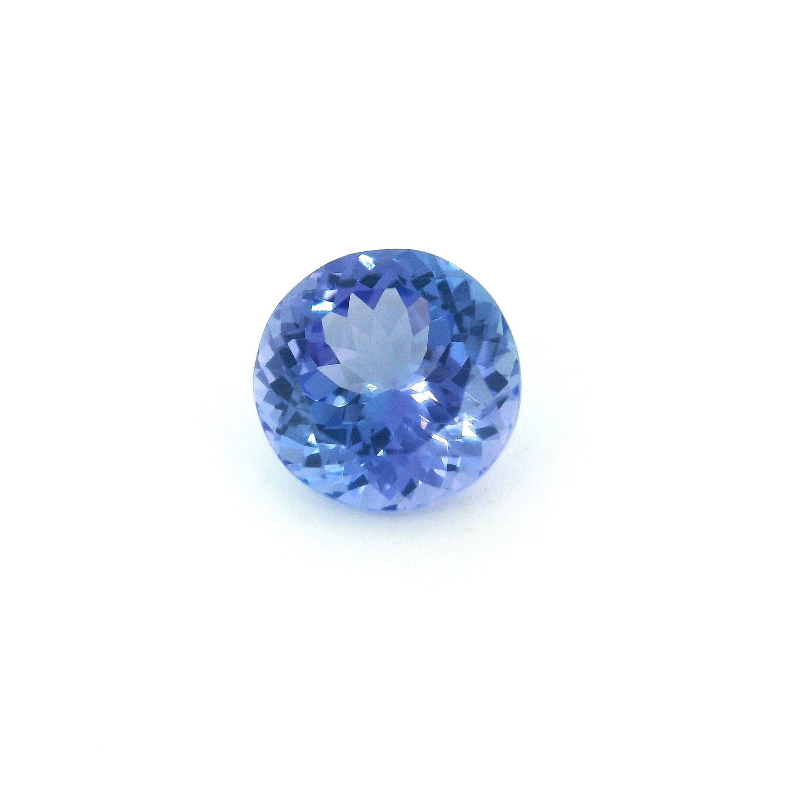 Loose Blue EC GSI Round 2.96ct Tanzanite Gemstone (1 of 1)