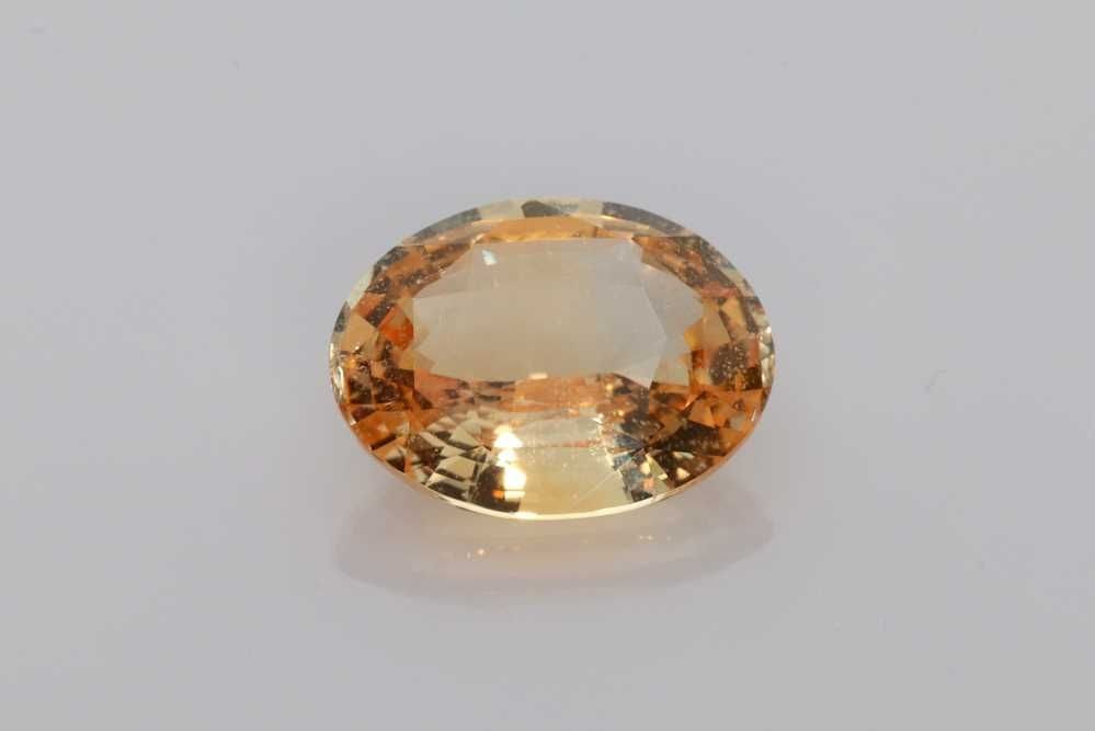 Loose Orange EC GIA Oval 4.96ct Sapphire Gemstone (1 of 1)