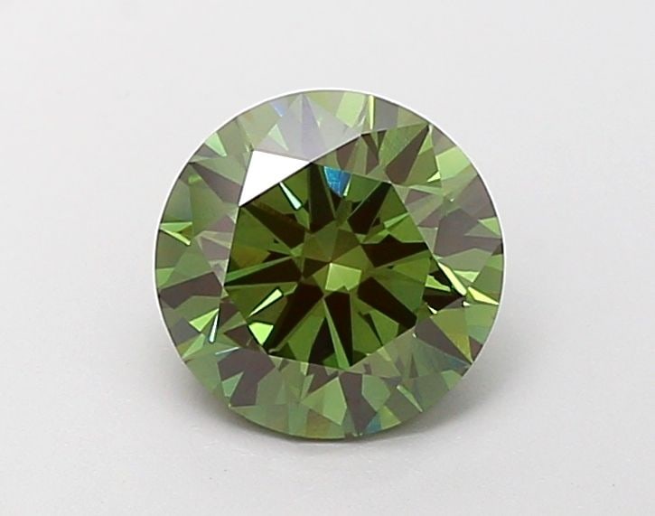 Ideal Loose Lab Diamond IGI Round 2.02ct Fancy Vivid Green VS2: Ideal Loose Lab Diamond IGI Round 2.02ct Fancy Vivid Green VS2 Ideal loose lab-grown diamond, 2.02ct, Fancy Vivid Green, VS2 clarity, certified by IGI, with dimensions of 8.17L x 8.2W x 4.89H. Item
