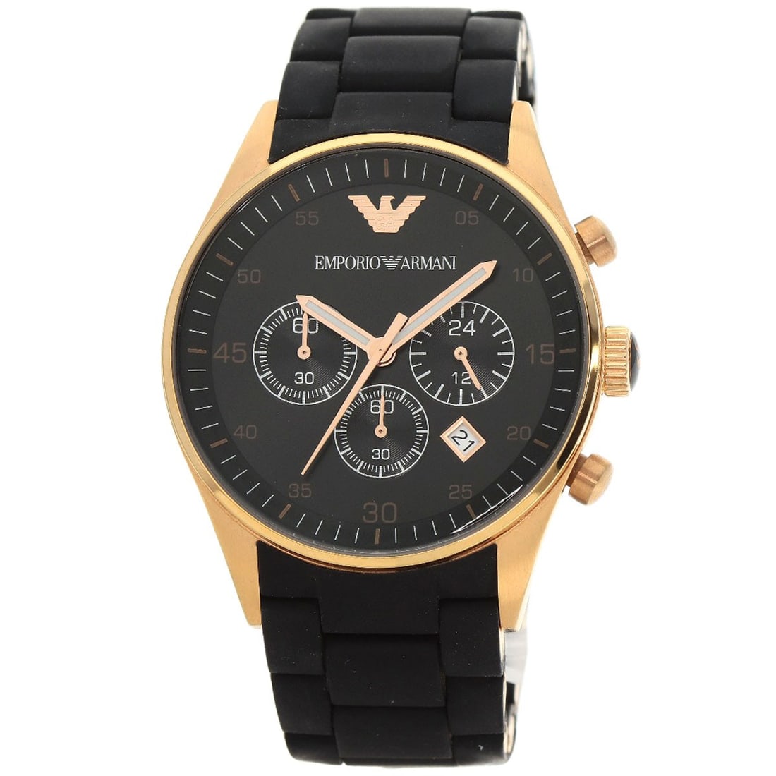 Rubber Emporio Armani Round face Watches AR-5905 PGP/ (1 of 18)