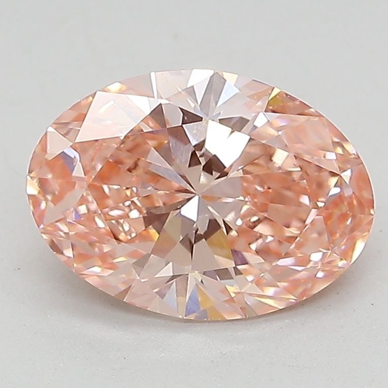 Loose Lab Diamond IGI Oval 2.0ct Fancy Vivid Pink VS2: Loose Lab Diamond IGI Oval 2.0ct Fancy Vivid Pink VS2 IGI certified Loose Lab Diamond, 2.0ct oval with color Fancy Vivid Pink and clarity VS2, featuring excellent polish and symmetry, measuring