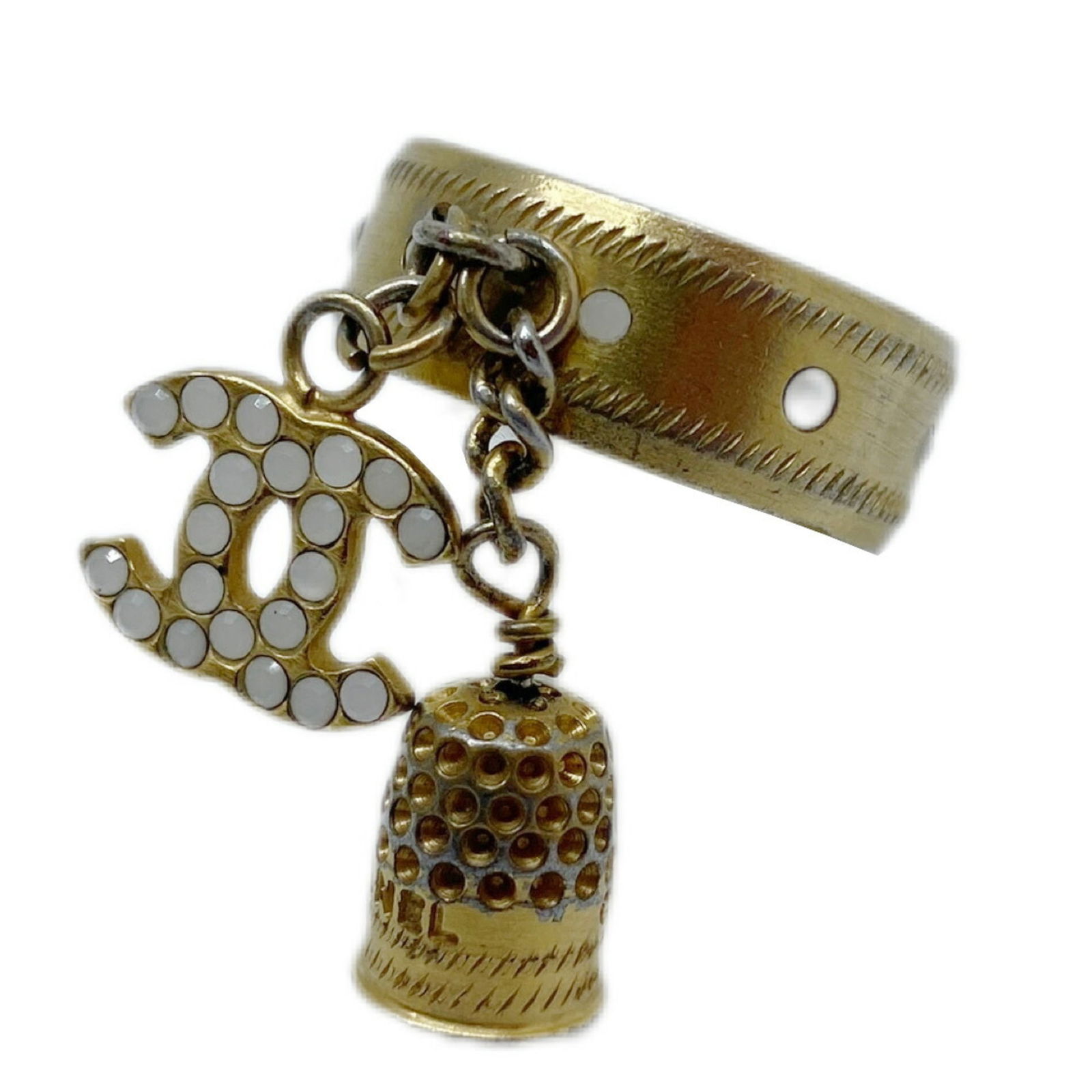 Gold Plating Chanel Band Ring (1 of 8)