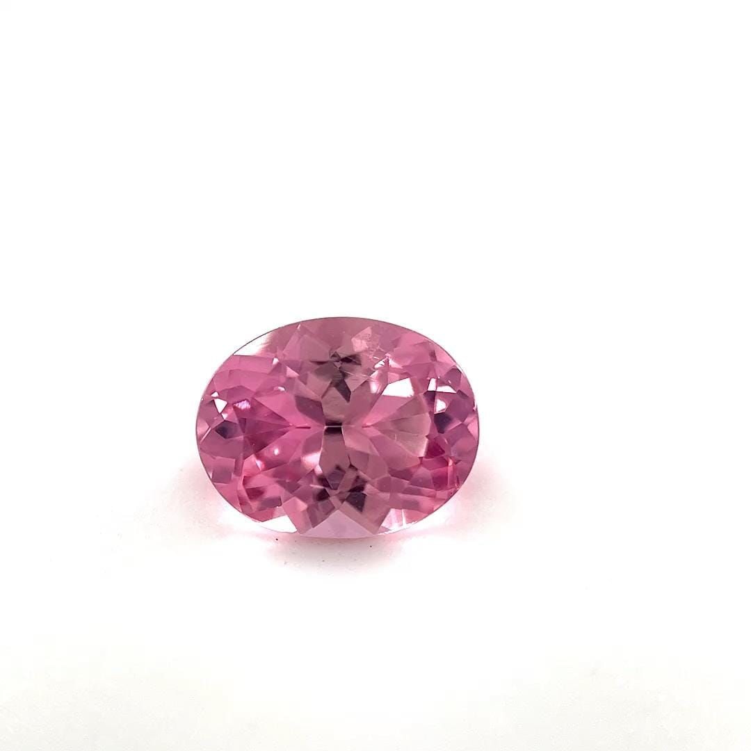 Loose Tourmaline Gemstone 1.69ct Pink Oval SI (1 of 1)