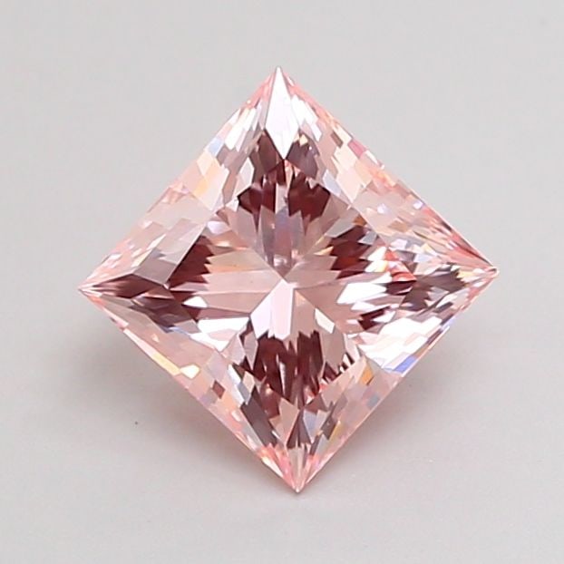 Loose Lab Diamond 1.51ct Princess Fancy Pink VS1: Loose Lab Diamond 1.51ct Princess Fancy Pink VS1 Loose lab-grown diamond weighing 1.51ct, princess cut, color Fancy Pink, clarity VS1, certified by IGI, with excellent polish and symmetry. Item Specif