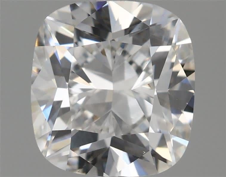 Loose Lab Diamond IGI Cushion Modified 1.5ct F VS1: Loose Lab Diamond IGI Cushion Modified 1.5ct F VS1 This 1.5ct Loose Lab Diamond has an F color and VS1 clarity, certified by IGI, measuring 6.95L x 6.38W x 4.3H. Item Specifics: Source: This Is A