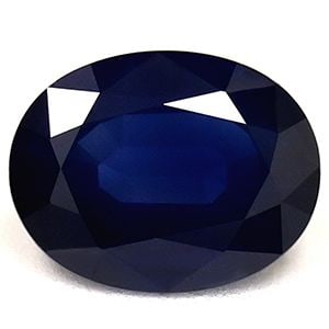 Loose Sapphire Gemstone, Oval 1.5ct Blue SI (1 of 1)
