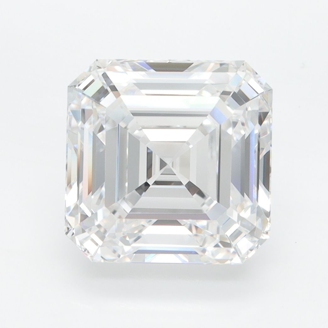 Loose Lab Diamond GIA Asscher 4.41ct D VVS1: Loose Lab Diamond GIA Asscher 4.41ct D VVS1 Loose lab-grown diamond weighing 4.41 carats, with a D color grade and VVS1 clarity, featuring excellent polish and symmetry. Certified by GIA, it measures