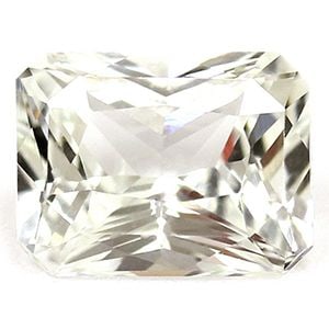Loose Sapphire Gemstone 1.14ct White EC: Loose Sapphire Gemstone 1.14ct White EC Loose white sapphire gemstone weighing 1.14ct, with EC clarity and no treatment, measuring 6.63L x 5.03W, and no certification. Item Specifics: Type: Sapphire
