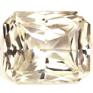 Loose Sapphire Gemstone Emerald 1.76ct White SI: Loose Sapphire Gemstone Emerald 1.76ct White SI Loose Sapphire Gemstone, 1.76ct White, SI clarity, faceted cut, with measurements of 7.44L X 6.06W, no certification. Item Specifics: Type: Sapphire