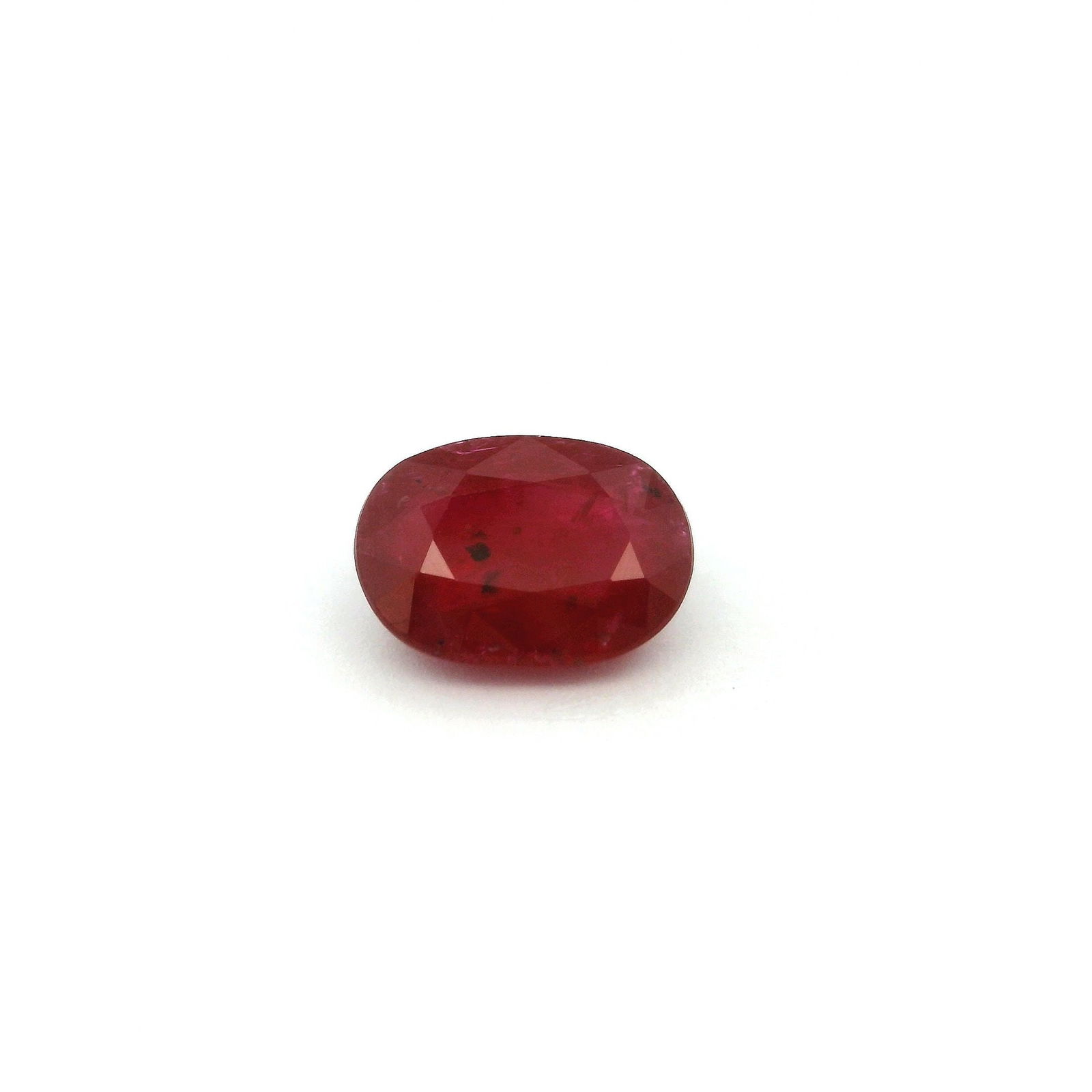 Loose Ruby Gemstone GSI Oval 1.7ct Red MI (1 of 1)