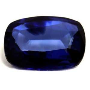 Loose Sapphire Gemstone 1.05ct Blue SI - Cushion: Loose Sapphire Gemstone 1.05ct Blue SI - Cushion Loose Sapphire Gemstone weighing 1.05ct in a cushion cut with intense blue color and SI clarity; heated treatment with no certification provided.