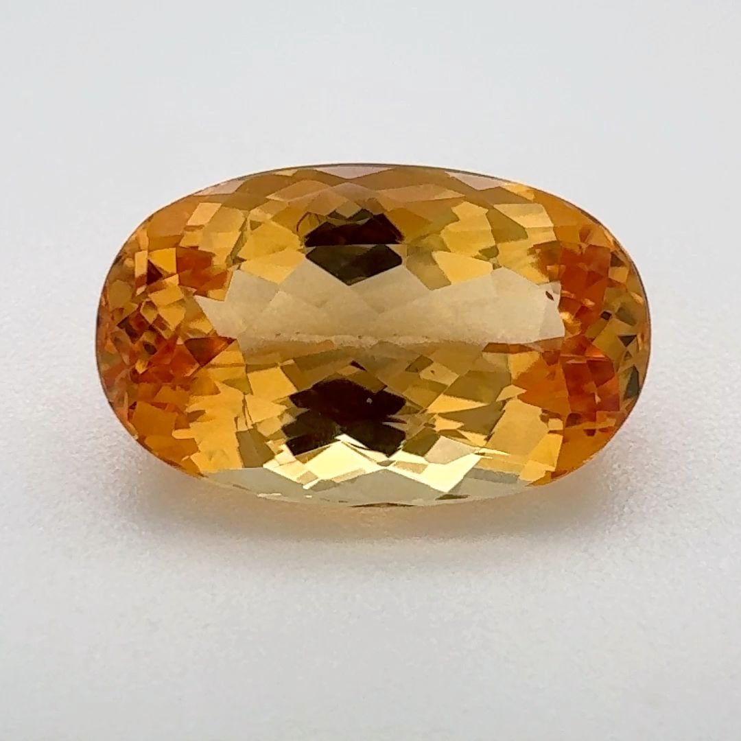 Loose Topaz Gemstone 4.435ct Orange EC - Oval (1 of 1)