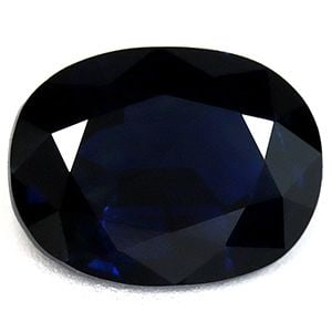 Loose Sapphire Gemstone 1.69ct Blue SI - Oval (1 of 1)