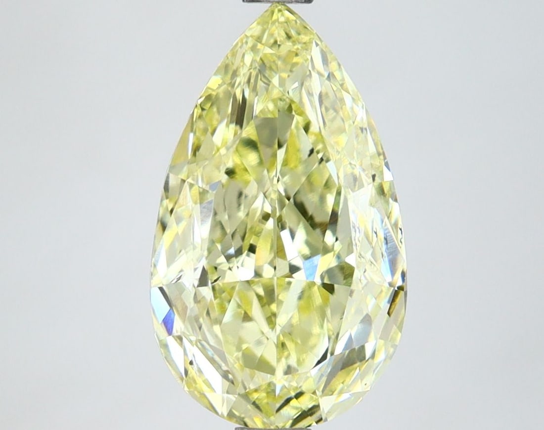 Loose Lab Diamond IGI Pear 3.0ct Fancy Intense Yellow SI1: Loose Lab Diamond IGI Pear 3.0ct Fancy Intense Yellow SI1 Loose lab-grown diamond, 3.0 carats, fancy intense yellow color, SI1 clarity, IGI certified with excellent polish and symmetry. Item