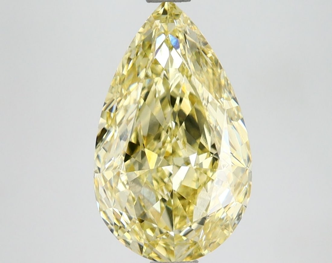 Loose Lab Diamond IGI Pear 3.01ct Fancy Intense Yellow VS1: Loose Lab Diamond IGI Pear 3.01ct Fancy Intense Yellow VS1 Loose lab-grown diamond IGI certified, pear cut, 3.01ct, fancy intense yellow color, VS1 clarity, measuring 12.88L x 7.72W x 4.33H. Item