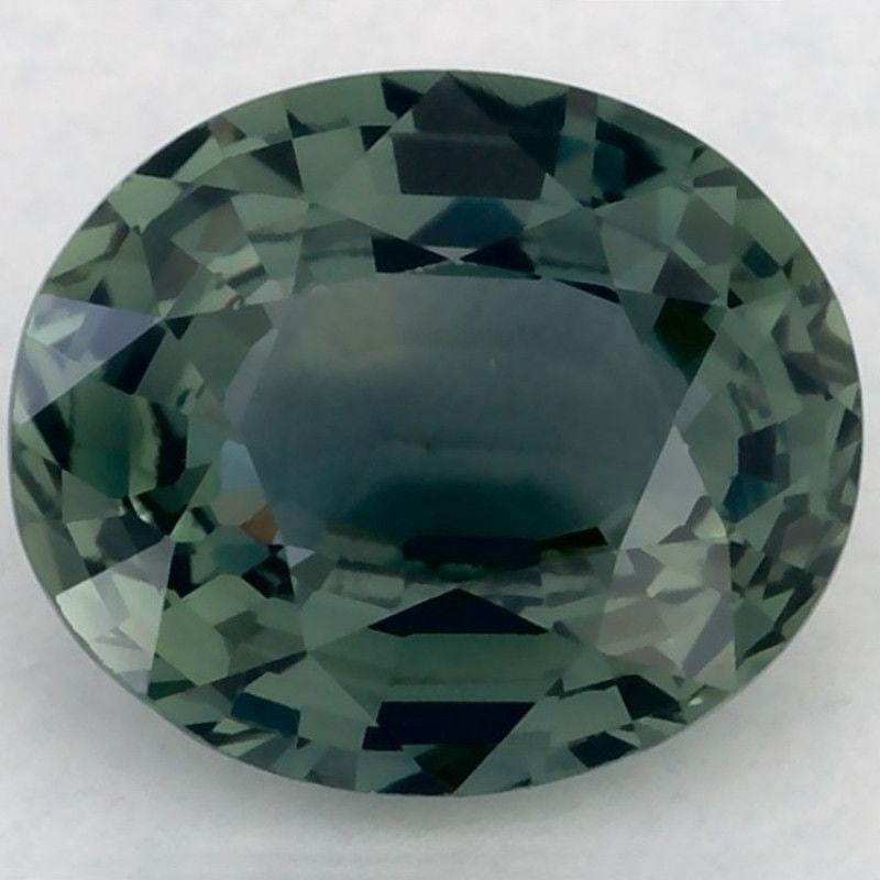 Loose Sapphire Gemstone Oval 1.07ct Green EC: Loose Sapphire Gemstone Oval 1.07ct Green EC Loose 1.07ct green sapphire gemstone, faceted with EC clarity and heated treatment, measuring 6.55mm x 5.59mm; no certification. Item Specifics: Type: