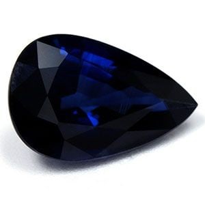 Loose Blue EC 2.7ct Pear Sapphire Gemstone: Loose Blue EC 2.7ct Pear Sapphire Gemstone Loose 2.7ct blue sapphire gemstone, faceted with EC clarity and heated treatment, measuring 10.92mm x 7.27mm; no certification. Item Specifics: Type: