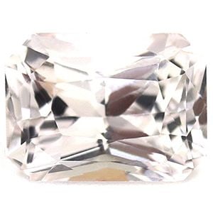 Loose White EC Emerald Sapphire Gemstone 1.6ct: Loose White EC Emerald Sapphire Gemstone 1.6ct Loose 1.6ct white sapphire gemstone, faceted with EC clarity, measuring 7.17mm x 5.32mm; no certification. Item Specifics: Type: Sapphire Carat: 1.6