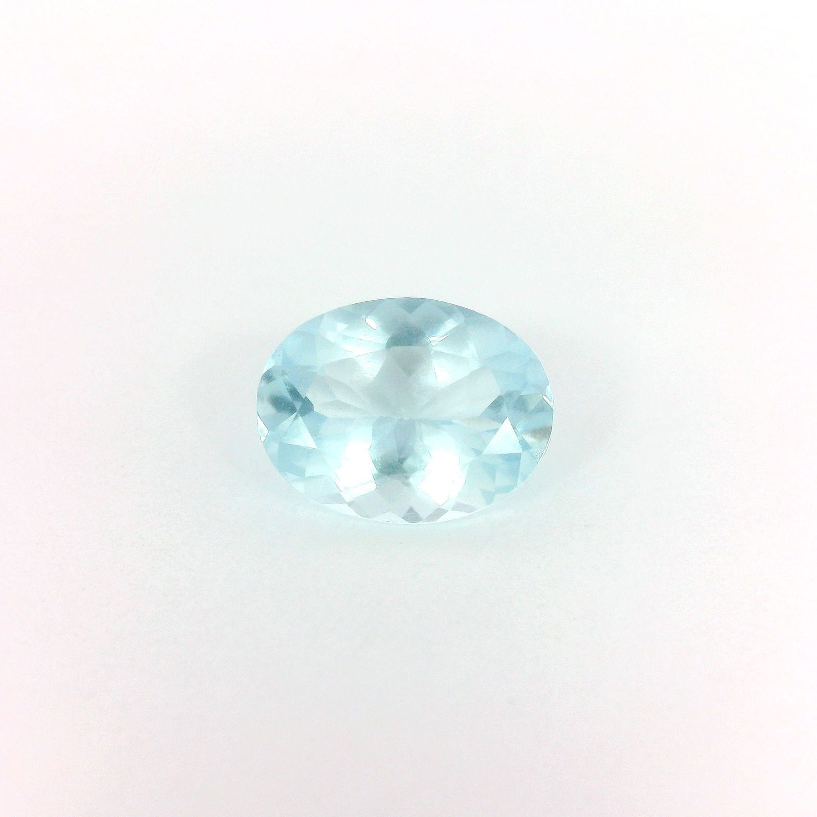 Loose Aquamarine Gemstone GSI Oval 1.51ct Blue EC (1 of 1)