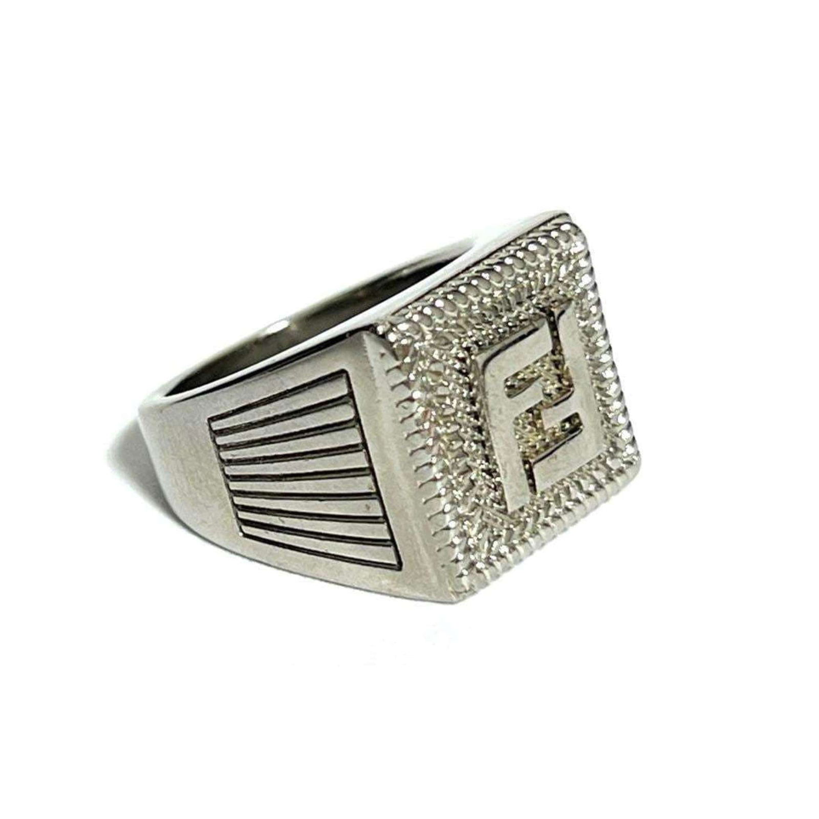 Metal Fendi Band Ring (1 of 10)