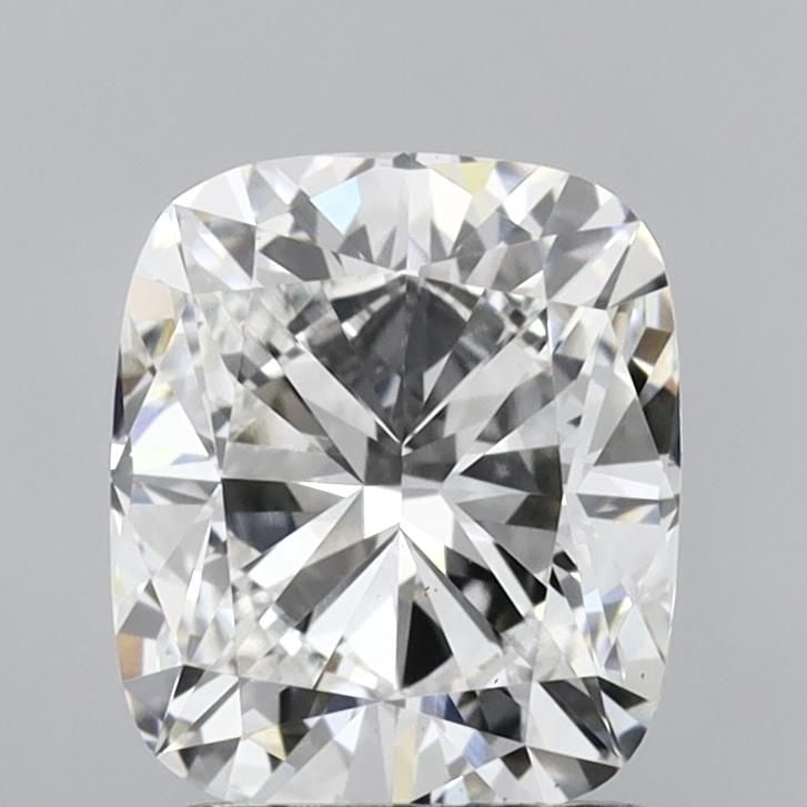Loose Lab Diamond IGI Cushion Modified 1.52ct F VS1: Loose Lab Diamond IGI Cushion Modified 1.52ct F VS1 Loose 1.52ct lab-grown diamond in cushion modified cut, F color and VS1 clarity, measuring 7.47mm x 6.36mm x 4.24mm, certified by IGI. Item