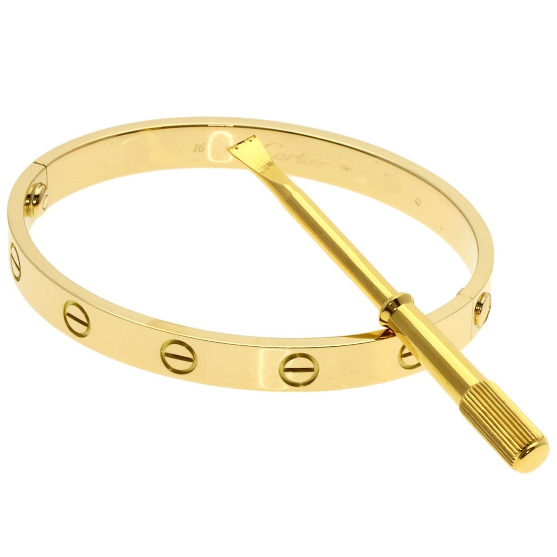 CARTIER LOVE Bracelet #16 with screwdriver K18 Yellow Gold (1 of 11)