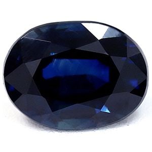 Loose Oval 1.63ct Blue SI Sapphire Gemstone (1 of 1)