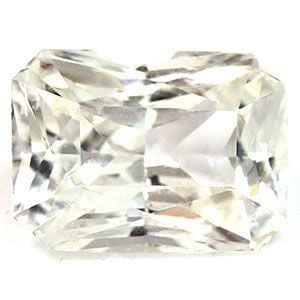 Loose Sapphire Gemstone 1.5ct White SI - Emerald: Loose Sapphire Gemstone 1.5ct White SI - Emerald This 1.5ct loose white sapphire gemstone features a faceted cut and SI clarity, with measurements of 7.39L X 5.34W and is untreated. Item Specifics: Ty