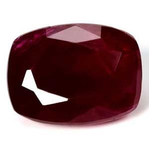 GIA Cushion 1.7ct Red SI Ruby Gemstone: GIA Cushion 1.7ct Red SI Ruby Gemstone GIA certified cushion ruby gemstone, 1.7ct, deep red color, SI clarity, with no treatment. Item Specifics: Type: Ruby Carat: 1.7 Cut: Faceted Color: Red