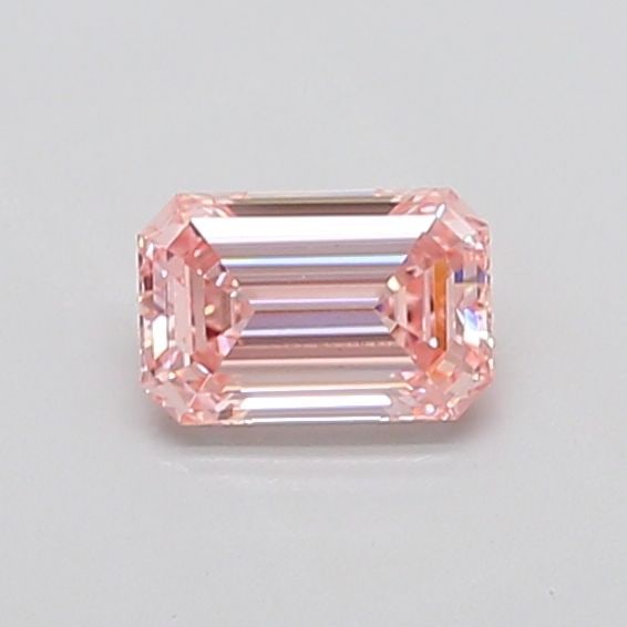 Loose Lab Diamond IGI Emerald 1.01ct Fancy Intense Pink VS1: Loose Lab Diamond IGI Emerald 1.01ct Fancy Intense Pink VS1 Loose lab-grown diamond, 1.01ct, emerald cut, fancy intense pink color, VS1 clarity, measurements 7.2L x 4.72W x 3.06H, certified by IGI. It