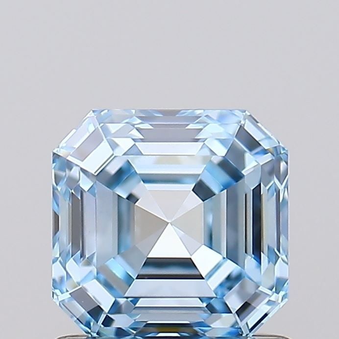 Loose Lab Diamond IGI Asscher 1.02ct Fancy Intense Blue VS1: Loose Lab Diamond IGI Asscher 1.02ct Fancy Intense Blue VS1 Loose lab diamond IGI certified, asscher cut, 1.02ct, fancy intense blue color, clarity VS1, with excellent polish and symmetry, measuring 5