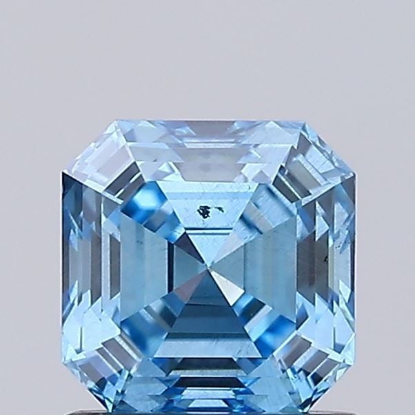 Loose Lab Diamond IGI Asscher 1.05ct Fancy Vivid Blue SI2 (1 of 1)