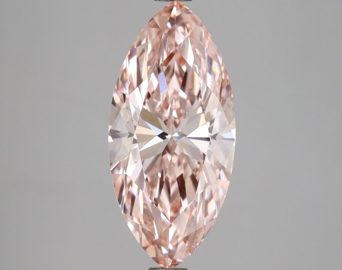 Marquise 3.01ct Fancy Intense Pink VS1 - Loose Lab Diamond IGI: Marquise 3.01ct Fancy Intense Pink VS1 - Loose Lab Diamond IGI The 3.01ct Marquise loose lab diamond boasts a Fancy Intense Pink color and VS1 clarity, with Excellent polish and Very Good symmetry, ce