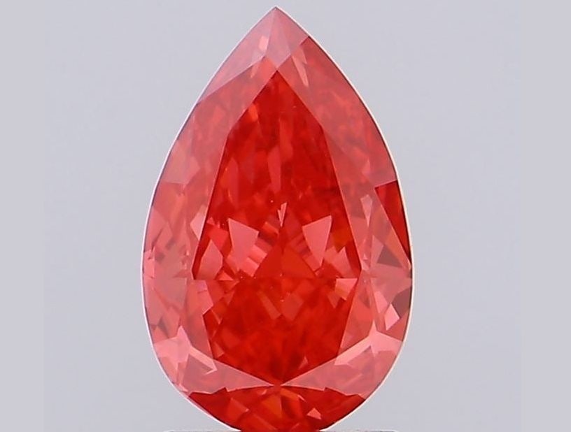 Loose Lab Diamond IGI Pear 1.7ct Fancy Vivid Red VS2 (1 of 1)