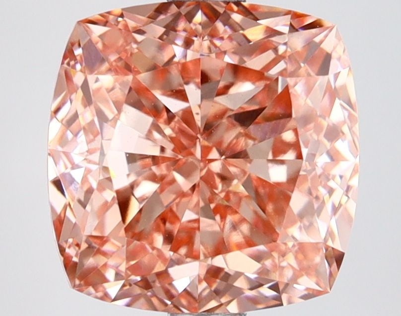Loose Lab Diamond IGI Cushion Modified 4.0ct Fancy Vivid Pink VVS2: Loose Lab Diamond IGI Cushion Modified 4.0ct Fancy Vivid Pink VVS2 Loose Lab Diamond, IGI certified, 4.0ct, Cushion Modified cut, Fancy Vivid Pink color, Clarity VVS2, excellent polish and symmetry, m