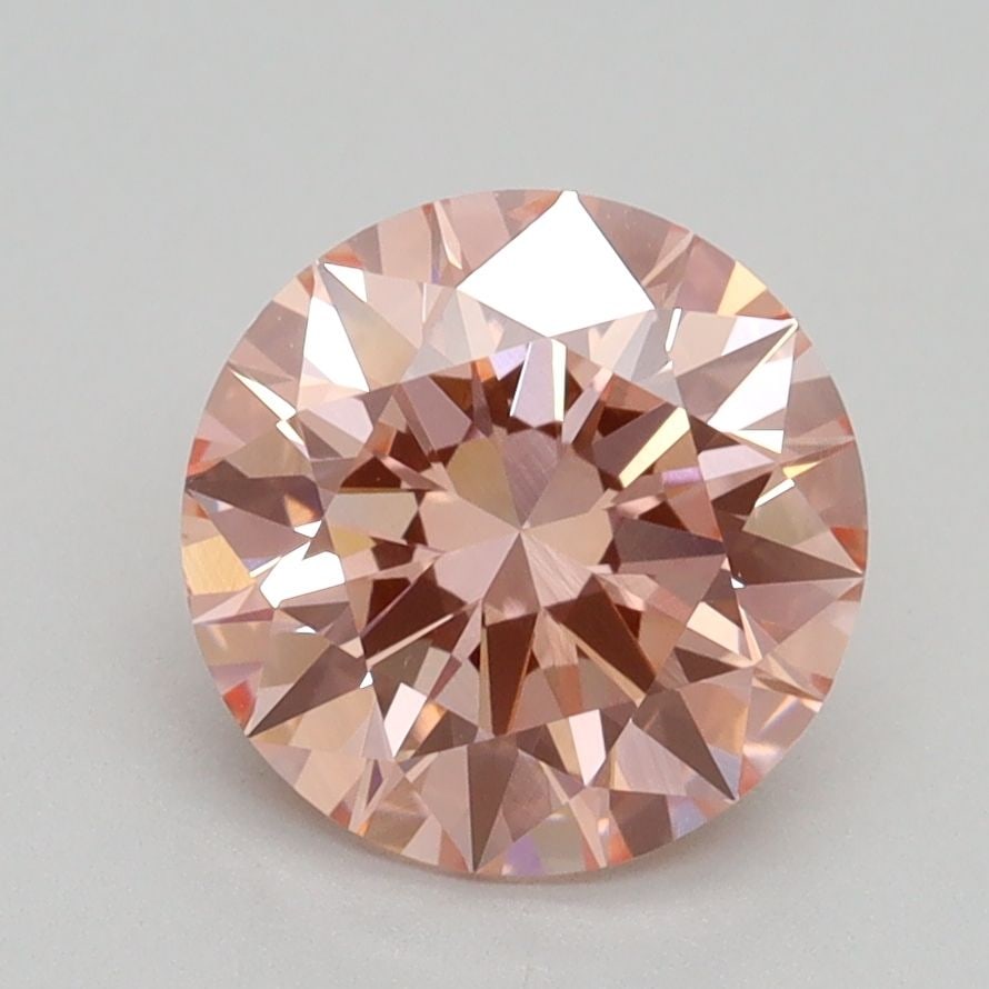 Loose Lab Diamond IGI Round 2.08ct Fancy Intense Pink VS2: Loose Lab Diamond IGI Round 2.08ct Fancy Intense Pink VS2 Loose lab-grown diamond, IGI certified, round cut, 2.08ct, fancy intense pink color, clarity VS2, with excellent polish and symmetry, measurin