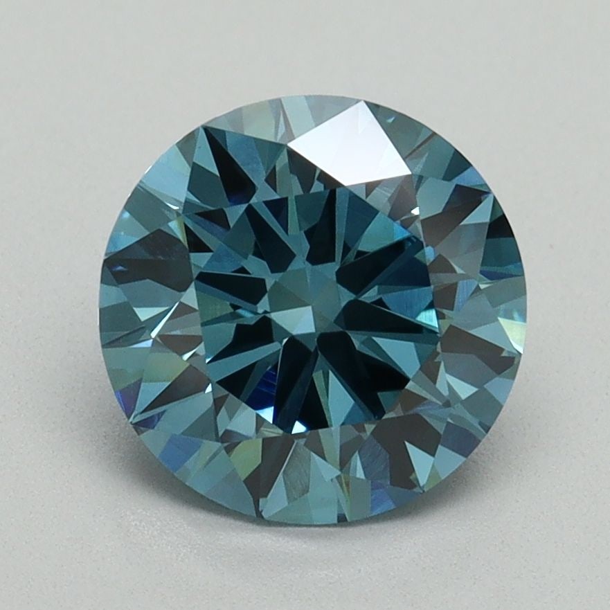 Loose Lab Diamond IGI Round 2.09ct Fancy Vivid Blue VVS2: Loose Lab Diamond IGI Round 2.09ct Fancy Vivid Blue VVS2 Loose Lab Diamond IGI Round, 2.09ct, Fancy Vivid Blue, VVS2 clarity with excellent cut, good polish, and excellent symmetry. Certified by IGI,