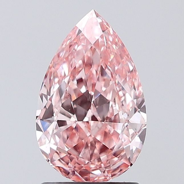 Loose Lab Diamond IGI Pear 1.6ct Fancy Vivid Pink VS2: Loose Lab Diamond IGI Pear 1.6ct Fancy Vivid Pink VS2 Loose lab-created diamond, 1.6ct, Pear cut, Fancy Vivid Pink color, VS2 clarity, with EX polish and symmetry, certified by IGI. Item Specifics: So