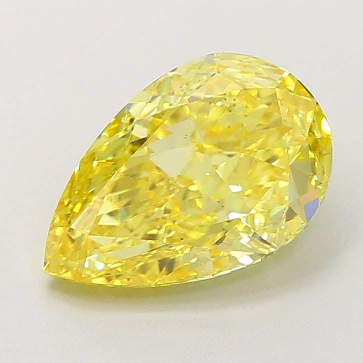 Loose Lab Diamond IGI Pear 3.2ct Fancy Vivid Yellow VS2 (1 of 1)