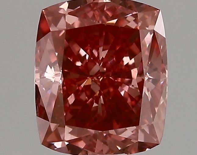 Loose Lab Diamond IGI Cushion Modified 1.02ct Fancy Vivid Pink VS2: Loose Lab Diamond IGI Cushion Modified 1.02ct Fancy Vivid Pink VS2 This 1.02ct cushion modified lab-grown diamond is fancy vivid pink with VS2 clarity, certified by IGI, featuring excellent polish and