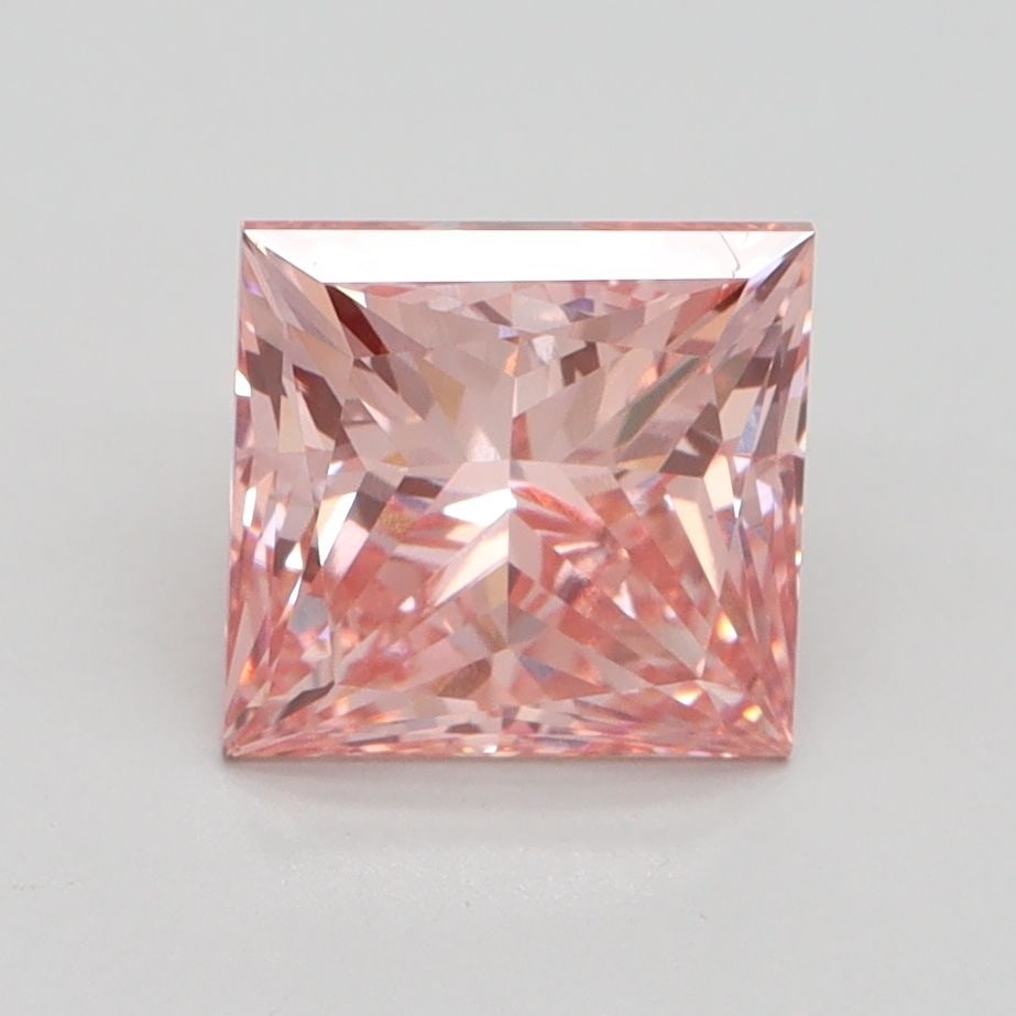 Loose Lab Diamond IGI Princess 2.06ct Fancy Intense Pink VS2: Loose Lab Diamond IGI Princess 2.06ct Fancy Intense Pink VS2 Loose Lab Diamond IGI Princess; 2.06ct Fancy Intense Pink VS2, featuring excellent polish and symmetry, measuring 6.92L x 6.78W x 4.92H. It