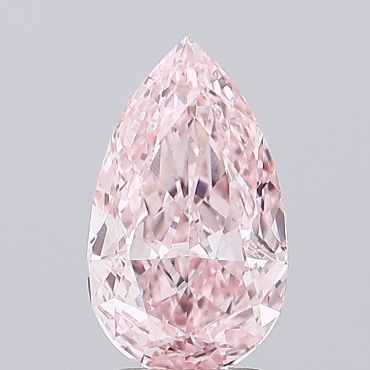 Loose Lab Diamond IGI Pear 2.58ct Fancy Vivid Pink VS1: Loose Lab Diamond IGI Pear 2.58ct Fancy Vivid Pink VS1 Loose Lab Diamond IGI Pear; 2.58ct Fancy Vivid Pink VS1 with excellent polish and symmetry, measuring 11.99L x 7.03W x 4.36H. Item Specifics: Sou