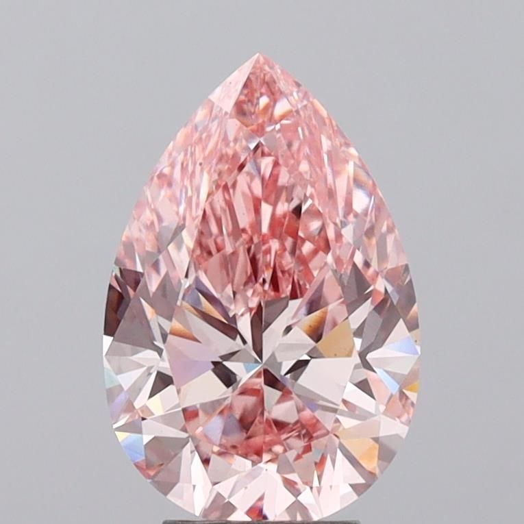 IGI Pear 4.94ct Fancy Intense Pink VS1 - Loose Diamond: IGI Pear 4.94ct Fancy Intense Pink VS1 - Loose Diamond IGI Pear 4.94ct Fancy Intense Pink VS1 - loose diamond with EX polish and symmetry, measuring 14.39L x 9.54W x 5.88H, certified by IGI. Item Spec
