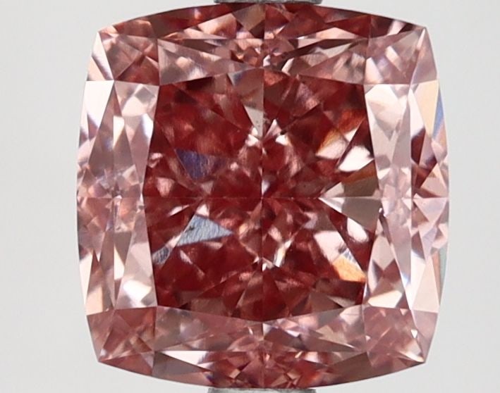 Loose Lab Diamond IGI Cushion Modified 2.57ct Fancy Intense Brownish Pink VS2: Loose Lab Diamond IGI Cushion Modified 2.57ct Fancy Intense Brownish Pink VS2 Loose lab-grown diamond, 2.57ct, cushion modified cut, fancy intense brownish pink color, VS2 clarity, IGI certified. Item