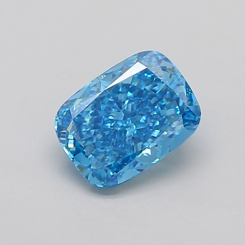 Loose Lab Diamond IGI Cushion Modified 2.53ct Fancy Vivid Blue VS1 (1 of 1)