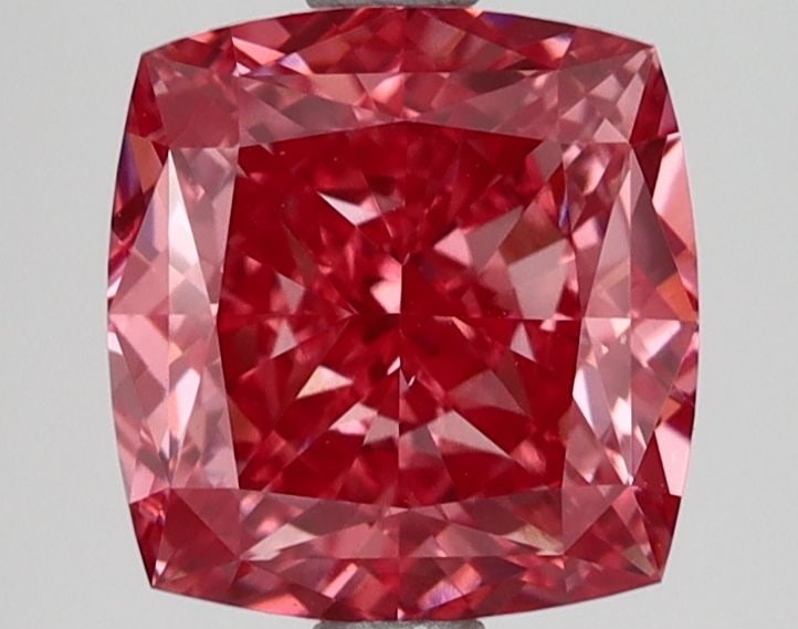 Loose Lab Diamond IGI Cushion Modified 2.51ct Fancy Vivid Pink VS1: Loose Lab Diamond IGI Cushion Modified 2.51ct Fancy Vivid Pink VS1 Loose Lab Diamond IGI Cushion Modified, 2.51ct, Fancy Vivid Pink, Clarity VS1, with Excellent Polish and Symmetry. Certified by IGI.