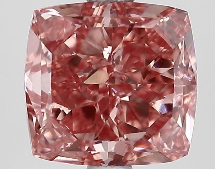 Loose Lab Diamond IGI Cushion Brilliant 2.51ct Fancy Vivid Pink VS1: Loose Lab Diamond IGI Cushion Brilliant 2.51ct Fancy Vivid Pink VS1 This IGI-certified loose lab diamond weighs 2.51ct, features a cushion brilliant cut, and is colored Fancy Vivid Pink with a clarity