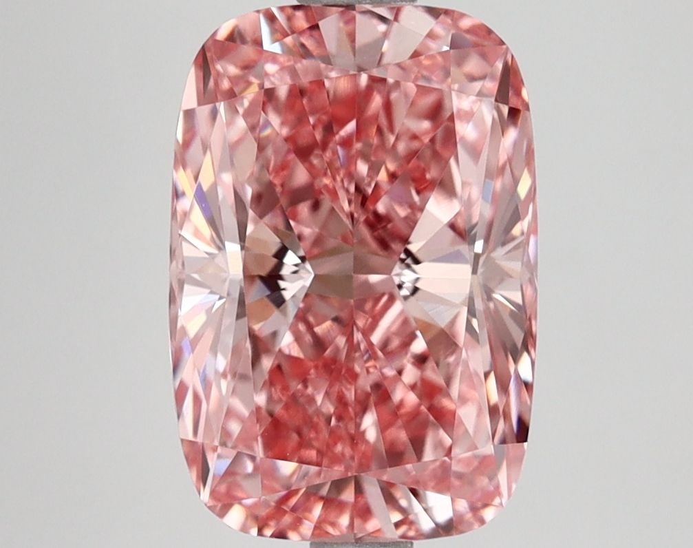 Loose Lab Diamond IGI Cushion Brilliant 3.06ct Fancy Vivid Pink VVS1: Loose Lab Diamond IGI Cushion Brilliant 3.06ct Fancy Vivid Pink VVS1 This Loose Lab Diamond IGI Cushion Brilliant weighs 3.06ct and has a Fancy Vivid Pink color with VS1 clarity. It is IGI certified a